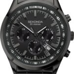 Men's Black Chronograph Watch